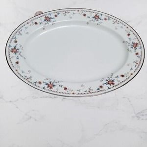 Vintage Noritake Serving Platter Ivory China ADAGIO 13 3/4" Oval platter 7237